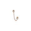 Bartorelli Italian Jewels | ORECCHINO SINGOLO A DOPPIO FORO IN ORO ROSA CON DIAMANTI - ORERI3065BWXX (1)