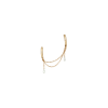Bartorelli Italian Jewels | ORECCHINO SINGOLO IN ORO ROSA CON DOPPIO FORO A CERCHIO E DIAMANTI - ORP335/33-C4 (1)