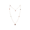 Pasquale Bruni | SAUTOIR FIGLIA DEI FIORI IN ORO ROSA CON PIETRE FANTASIA, DIAMANTI BIANCHI E CHAMPAGNE - 16042R - 16042R (1)