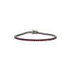 Bartorelli Italian Jewels | Braccaile tennis in oro bianco 18 carati e Rubini naturali taglio brillante - 21907473 (1)