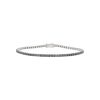 Bartorelli Italian Jewels | BRACCIALE TENNIS IN ORO BIANCO E DIAMANTI NERI - 77720719 (1)