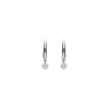 Bartorelli Italian Jewels | Orecchini in oro bianco 18 carati con diamante bianco pendente taglio brillante - 38534463 (1)
