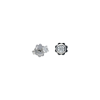 Bartorelli Italian Jewels | Orecchini solitari in oro bianco18 carati e diamanti bianchi taglio brillante - 39431185 (1)