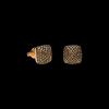 Bartorelli Italian Jewels | ORECCHINI PIRAMIDI BORCHIA GRANDE IN ORO ROSA E PAVE DI DIAMANTI BROWN - VE26428DBP (2)