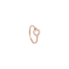 Fred | ANELLO PRETTY WOMAN MODELLO MINI IN ORO ROSA CON PAV&Egrave; DI DIAMANTI - 4B0969 - 4B0969 (1)
