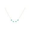 Bartorelli Italian Jewels | COLLANA GIROCOLLO IN ORO ROSA CON CUORI DI DIAMANTI E SMERALDI - C069/16/1C41 (1)