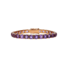 Bartorelli Italian Jewels | Bracciale tennis in oro rosa 9 carati e ametista taglio brillante - 547756 (1)