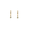 Bartorelli Italian Jewels | ORECCHINI A CERCHIO CON DIAMANTI BIANCHI E DIAMANTI BROWN PENDENTI - ORP335-C43OP (1)