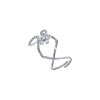Bartorelli Italian Jewels | Magic Snake - Anello in oro bianco 18 carati e diamanti bianchi taglio brillante - 7557A- (1)
