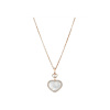 Chopard | CHOPARD - HAPPY HEARTS - COLLANA IN ORO ROSA CON CIONDOLO CUORE IN ORO ROSA, DIAMANTI E MADREPERLA - 79A074-5301 - 79A074 (1)