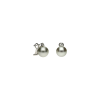 Bartorelli Italian Jewels | Orecchini in oro bianco 18 carati con perle bianche Australiane &Oslash; 11 mm e diamanti bianchi taglio brillante - 8004009010-11 (1)
