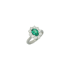 Bartorelli Italian Jewels | ANELLO IN ORO BIANCO CON SMERALDO E DIAMANTI - 80560893 (1)