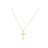 Bartorelli Italian Jewels | COLLANA CON PENDENTE CROCE IN ORO ROSA E DIAMANTI BIANCHI - 32790744 (1)