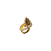 Bartorelli Italian Jewels | Anello serpente in oro rosa con diamanti bianchi e brown - 99846744 (1)