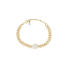 Bartorelli Italian Jewels | BRACCIALE IN MAGLIA MORBIDA ORO ROSA CON PAV&Eacute; DI DIAMANTI - 73819190 (1)