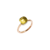 Pomellato | ANELLO NUDO - ANELLO NUDO PETIT IN ORO ROSA CON CASTONE IN ORO BIANCO E QUARZO LEMON SFACCETTATO - A.B403/O6/QL - PAB4030O6000000QL (1)