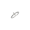Bartorelli Italian Jewels | Croce - Anello in oro bianco 18 carati e diamanti bianchi taglio brillante - A137B-3947-M5 (1)