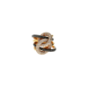 Bartorelli Italian Jewels | ANELLO CERCHI IN ORO ROSA CON PAV&Egrave; DI DIAMANTI BIANCHI E DIAMANTI NERI - VR22008DDKP (2)