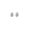 Bartorelli Italian Jewels | ORECCHINI A CERCHIO PICCOLO, FASCIA LARGA IN ORO BIANCO E DEMI-PAV&Egrave; DI DIAMANTI - ME3312DW (1)