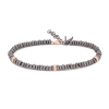 Mano | J . | BRACCIALE UOMO CON ANELLINI IN TITANIO E ORO ROSSO 9 KT - ABR1AR3 (2)