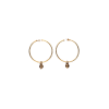 Vanto | ORECCHINI A CERCHIO IN ARGENTO LAMINATO ORO E PIETRE DURE - 0R1202AG (1)