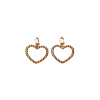 Vanto | ORECCHINI CON CUORE PENDENTE GRANDE IN ARGENTO ROS&Eacute; - 0R1578AG (1)
