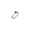 Bartorelli Italian Jewels | ANELLO SOLITARIO IN ORO BIANCO, DIAMANTI BIANCHI E ZAFFIRO BLU NATURALE - ER0196SBDW (1)