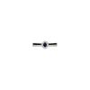 Bartorelli Italian Jewels | ANELLO SOLITARIO IN ORO BIANCO, DIAMANTI BIANCHI E ZAFFIRO BLU NATURALE - ER0196SBDW (2)