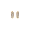 Bartorelli Italian Jewels | ORECCHINI CERCHIO IN ORO ROSA E PAVE' DIAMANTI - VE08956DP (1)