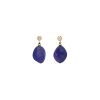 Bartorelli Italian Jewels | ORECCHINI PENDENTI IN ORO ROSA CON TANZANITE E DIAMANTI - 0005/1-4B040 (1)