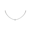 Bartorelli Italian Jewels | COLLANA TENNIS IN ORO BIANCO E DIAMANTI CON SOLITARIO CENTRALE - AN2915 (1)