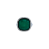Bartorelli Italian Jewels | Anello in oro bianco 18 carati,smeraldo,cristallo di rocca e diamanti bianchi taglio brillante - ANP119-OB- (2)