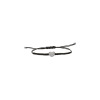 Bartorelli Italian Jewels | BRACCIALE CON CUORE IN ORO BIANCO IN PAV&Egrave; DI DIAMANTI E CORDINO NERO - VB22510DW (1)