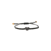 Bartorelli Italian Jewels | BRACCIALE CON CUORE IN ORO ROSA IN PAV&Egrave; DI DIAMANTI BROWN E CORDINO NERO - VB22510DKP (1)