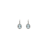 Bartorelli Italian Jewels | ORECCHINI ROSETTA PENDENTI IN ORO BIANCO CON ACQUAMARINA E CONTORNO DI DIAMANTI - 8000626228-3,25 (1)