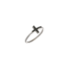 Bartorelli Italian Jewels | ANELLO IN ORO BIANCO CON CROCE IN PAV&Eacute; DI DIAMANTI NERI - A137B-3947BK-M7 (1)