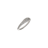 Bartorelli Italian Jewels | ANELLO FASCIA PICCOLA BOMBATA IN ORO BIANCO CON PAV&Egrave; DI DIAMANTI - VR24851DW (1)