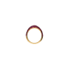 Bartorelli Italian Jewels | ANELLO FASCIA PICCOLA BOMBATA IN ORO ROSA CON PAV&Egrave; DI RUBINI - VR24851RUP (3)