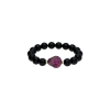 Bartorelli Italian Jewels | BRACCIALE ELASTICO CON SFERE IN ONICE, SMALTO BIANCO E RUBINI - BRP085/17-Q (1)