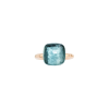 Pomellato | ANELLO NUDO - ANELLO IN ORO ROSA CON CASTONE IN ORO BIANCO E TOPAZIO AZZURRO SFACCETTATO - A.B201/O6/OY - PAB2010O6000000OY (2)