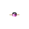 Pomellato | ANELLO NUDO - ANELLO IN ORO ROSA CON CASTONE IN ORO BIANCO E AMETISTA SFACCETTATA - A.B403/O6/OI - PAB4030O6000000OI (2)