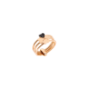 Dodo | DODO GOOD LUCK - ANELLO LUCKY IN LOVE IN ORO ROSA E DIAMANTI BLACK - AD12C/9/BB - DAB6001FOURLDBK9R (1)