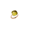 Pomellato | ANELLO NUDO - ANELLO IN ORO ROSA CON CASTONE IN ORO BIANCO E QUARZO LEMON SFACCETTATO - A.B704MO6/QL - A.B704MO6/QL (1)