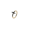 Bartorelli Italian Jewels | ANELLO CROCE IN ORO ROSA E DIAMANTI NERI - VR24986DKP (1)