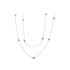 Bartorelli Italian Jewels | COLLANA LUNGA IN ORO BIANCO E TSAVORITI - CO53/2-TZ (1)
