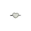 Bartorelli Italian Jewels | Anello in oro bianco 18 carati con cuore in madreperla e diamanti bianchi taglio brillante - ANP132/19-MB (2)