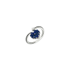 Bartorelli Italian Jewels | ANELLO CUORE IN ORO BIANCO CON PAV&Egrave; DI ZAFFIRI E DIAMANTE - VR26155SBDW (1)