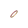Bartorelli Italian Jewels | ANELLO VERETTA GIRO INTERO IN ORO ROSA E ZAFFIRI ROSA NAURALI - AN1060RZR (1)