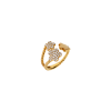 Bartorelli Italian Jewels | ANELLO FIORI IN ORO ROSA CON PAV&Egrave; DI DIAMANTI - VR26615DP (1)