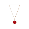 Chopard | CHOPARD - COLLANA HAPPY HEARTS IN ORO ROSA ETICO, DIAMANTE E PIETRA ROSSA - 797482-5801 - 797482 (1)